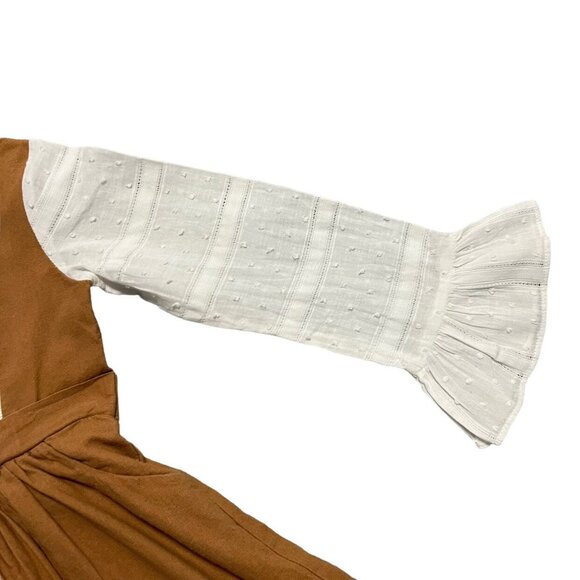 Evie's Closet 3T “The Eyelet Dress” Linen - Lace - Swiss Dot - Picture 5 of 7